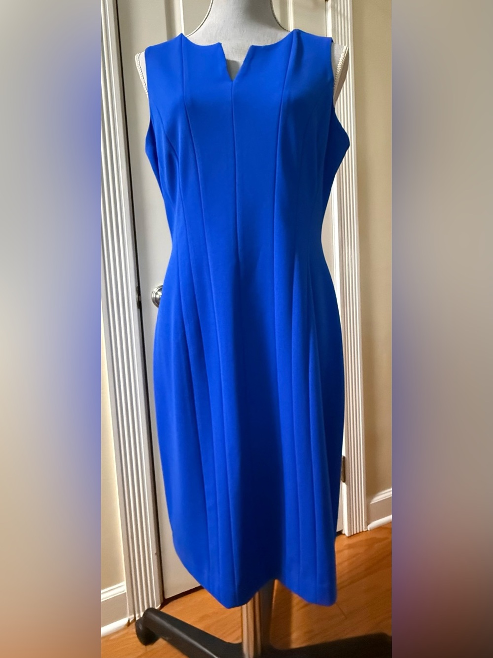 Calvin Klein Blue Sheath Dress - Classic Women's Dress Size 10